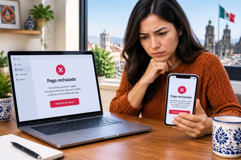 ¿Pago rechazado en un casino online en México? Qué revisar antes de registrarte o depositar